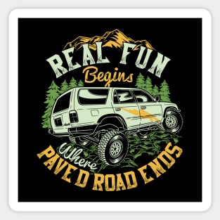 Real fun begins Sticker